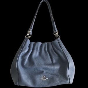 COACH purse. cornflower blue. like new.